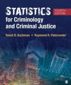 Statistics For Criminology And Criminal Justice 4Th Edition