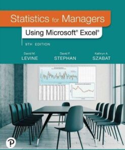 Statistics For Managers Using Microsoft Excel David M Levine 9th Edition