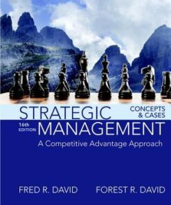 Strategic Management A Competitive Advantage Approach Concepts And Cases 16Th Edition