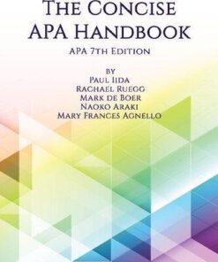 The Concise Apa Handbook Apa 7Th Edition