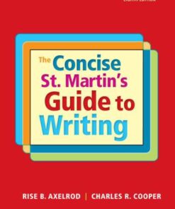 The Concise St Martins Guide To Writing 8Th Edition