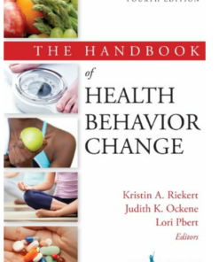 The Handbook Of Health Behavior Change 4Th Edition